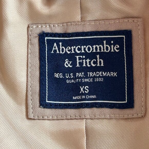 Sherpa Teddy Coat Cozy Neutral Faux Shearling Winter Quiet Luxury Abercrombie XS - Picture 2 of 12